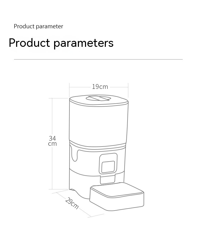 6L Automatic Pet Feeder – Smart Wi-Fi App Control with Optional Camera