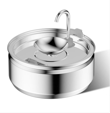 SteelFlow Pet Water Dispenser – Stainless Steel Fountain for Dogs & Cats