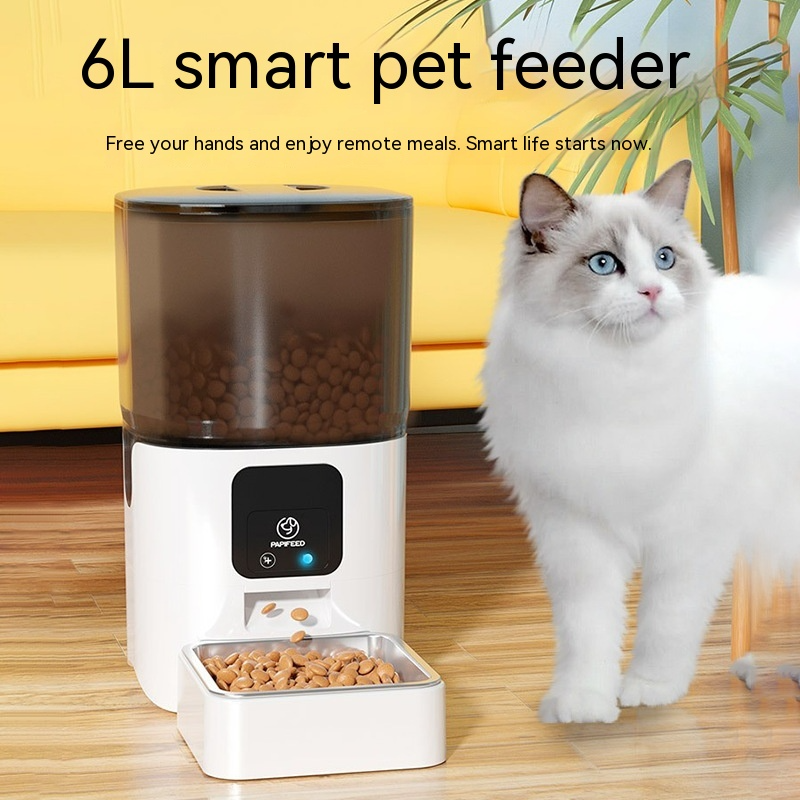 6L Automatic Pet Feeder – Smart Wi-Fi App Control with Optional Camera