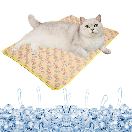 Pet Cooling Mat – Ice Silk Summer Pad for Dogs & Cats