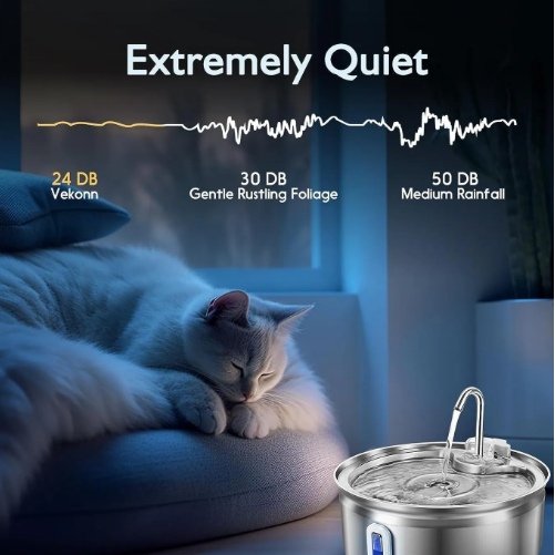 SteelFlow Pet Water Dispenser – Stainless Steel Fountain for Dogs & Cats