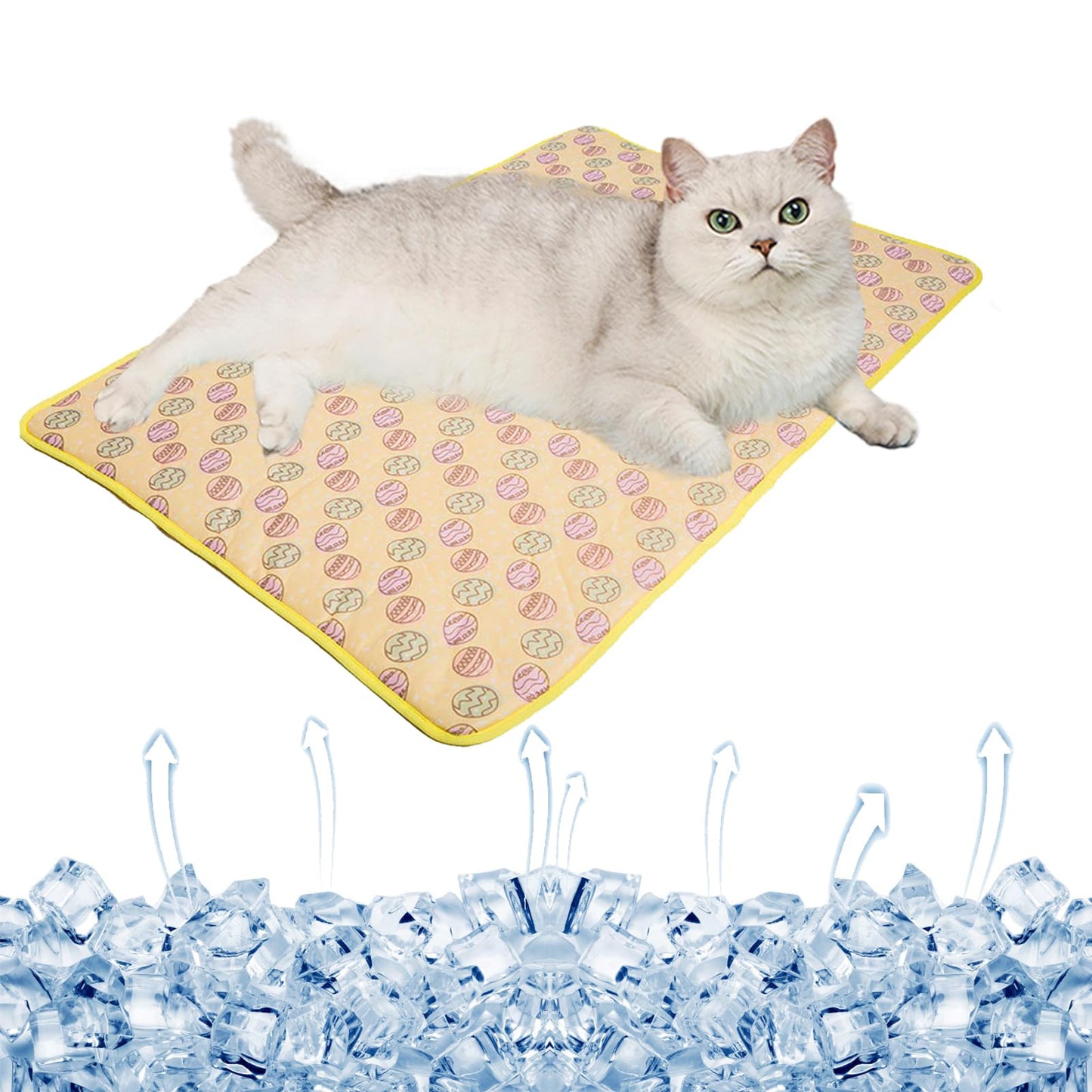 Pet Cooling Mat – Ice Silk Summer Pad for Dogs & Cats