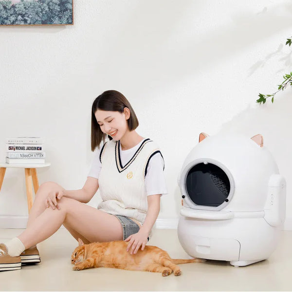 Automatic Self-Cleaning Cat Litter Machine – Smart, Odor-Free & Hands-Free